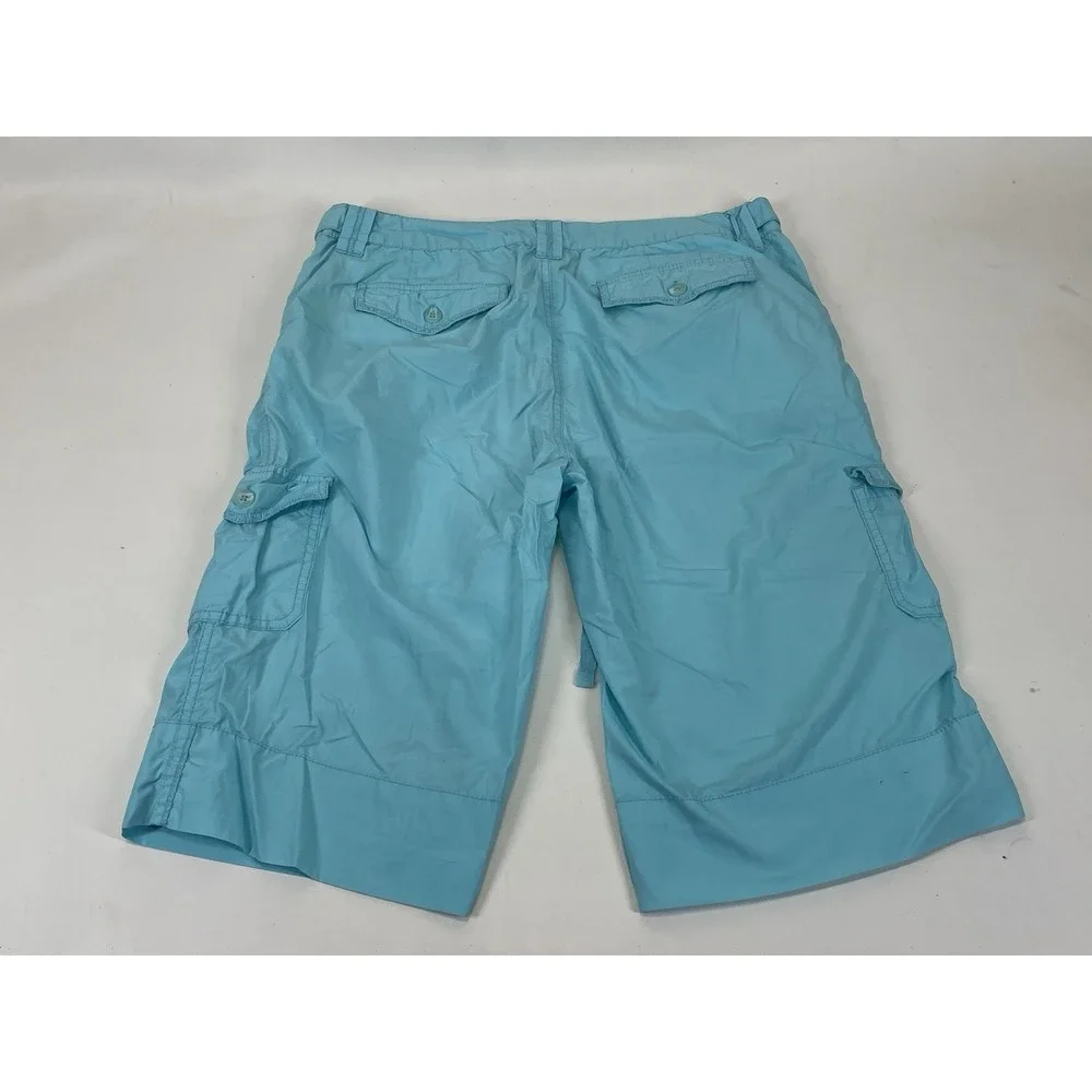 Caribbean Joe Blue Cargo Chino Shorts Womens Size‎ 14